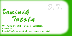 dominik totola business card